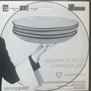 Servappetit set of 4 dinner plates